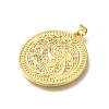 Rack Plating Brass with Cubic Zirconia Pendants KK-Z086-60G-2