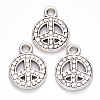 Tibetan Style Alloy Pendants TIBEP-S319-079AS-RS-2