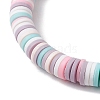 Handmade Polymer Clay Beaded Stretch Bracelets BJEW-JB10600-4