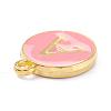 Golden Plated Alloy Enamel Charms X-ENAM-Q437-14A-2