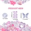 150 Pieces Random Rose Acrylic Beads Bear Pastel Spacer Beads Butterfly Loose Beads for Jewelry Keychain Phone Lanyard Making JX543C-2