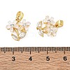 Brass Micro Pave Cubic Zirconia Charms CU-CBA8C34-01G-02-3