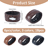 18Pcs 3 Colors Leather Belt Loop Ring DIY-FH0010-92-2