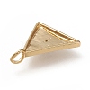 Brass Pendants X-ZIRC-L099-025G-2