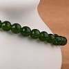 Natural TaiWan Jade Bead Stretch Bracelets X-BJEW-K212-A-019-2