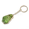 Natural Regalite/Imperial Jasper/Sea Sediment Jasper Keychain G-N0326-002D-1