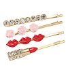 Zinc Alloy Hair Bobby Pins PW-WG48B07-01-1