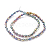 Electroplate Glass Beads Strands EGLA-J013-4X6mm-F15-2