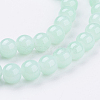 Imitation Jade Glass Beads Strands X-DGLA-S076-8mm-20-3