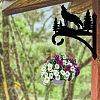 Iron Hanging Plant Hanger Bracket HJEW-WH0095-020-4