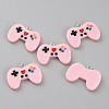 10Pcs Opaque Resin Pendants RESI-WH0035-46F-1