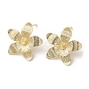 Brass Stud Earrings Findings KK-F862-33G-1