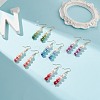 Glass Pearl Dangle Earrings EJEW-JE05035-2