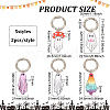 Halloween Ghost Printed Opaque Acrylic Shoe Charms PALLOY-AB00081-2