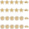 SUPERFINDINGS 24Pcs 2 Style Brass Beads FIND-FH0004-18-1