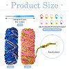 2 Rolls 2 Colors Polyester Knitting Yarn DIY-TA0011-46-3