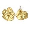 304 Stainless Steel Stud Earrings for Women EJEW-U001-01G-02-1