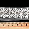 Polyester Flower Lace Trims OCOR-A007-23-3