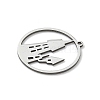201 Stainless Steel Pendants STAS-G366-02P-10-2