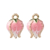 2Pcs Brass Enamel Charms KK-YW0001-81-1