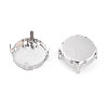 201 Stainless Steel Sew on Prong Settings STAS-T032-01-18mm-P-2