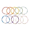 10Pcs Glass Seed Beads & Glass & Natural Trochid Shell Beaded Stretch Bracelets for Women BJEW-MZ00272-5