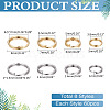 480Pcs 8 Styles 304 Stainless Steel Split Rings STAS-ME0002-62-2