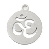 Non-Tarnish 304 Stainless Steel Pendants STAS-B056-26P-08-1