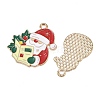 Christmas Alloy Enamel Pendants ENAM-G234-01G-3