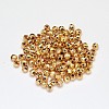 Rack Plating and PVD Vacuum Plating Brass Round Faceted Spacer Beads KK-I598-26G-RS-2