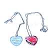 Heart Glass Pendant Necklaces PW23052499003-1