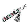 PU Leather Tassel Keychain KEYC-T006-01E-2