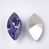 Pointed Back Resin Rhinestone Cabochons CRES-S381-7x15mm-B18-2