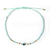 Glass Seed Beads & Resin Braided Bead Bracelets LS-TK7632-11-1