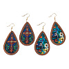 2 Pairs 2 Styles Acrylic Dangle Earrings EJEW-TA0001-52-2