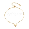 304 Stainless Steel Link Chain Anklet for Women WG34D3C-02-1