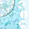 70Pcs 7 Styles Opaque & Transparent Acrylic Beads MACR-FS0002-13-2