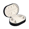 Italian Velvet Double Layers Jewelry Set Storage Zipper Boxes CON-G023-10C-3