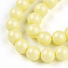 Baking Painted Pearlized Glass Pearl Bead Strands HY-N002-6mm-B03-4