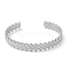 304 Stainless Steel Cuff Bangles for Women BJEW-Z078-14P-2