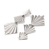 Alloy Rhombus Stud Earrings for Women EJEW-U028-02P-3