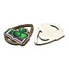 Saint Patrick's Day Single Face Printed Wood Big Pendants WOOD-E016-02-2