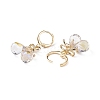 Alloy Bowknot with Glass Teardrop Dangle Leverback Earrings EJEW-TA00114-5