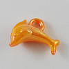 Opaque AB Color Acrylic Dolphin Charms X-SACR-R697-M5-2