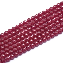 Natural Red Corundum/Ruby Beads Strands G-D0003-C21