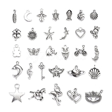 30Pcs 30 Styles Tibetan Style Alloy Pendants TIBEP-YW0001-29AS