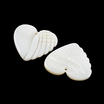 Natural Freshwater Shell Pendants BSHE-G034-17-1