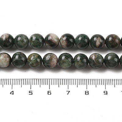 Natural Green Quartz Round Beads Strands G-Q171-D02-02-1