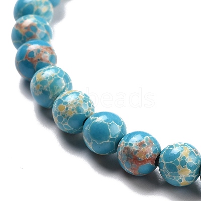 Synthetic Imperial Jasper Beads Strands G-E568-01A-05-1