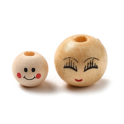 Wood European Beads WOOD-XCP0001-80-1